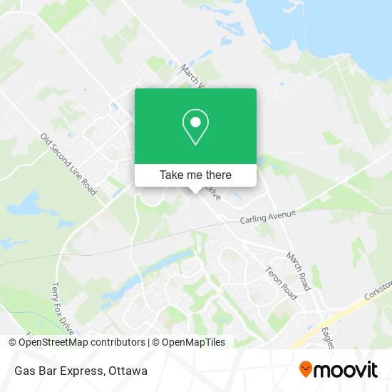 Gas Bar Express map