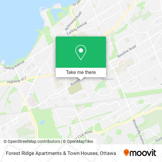 Forest Ridge Apartments & Town Houses map