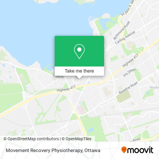 Movement Recovery Physiotherapy map