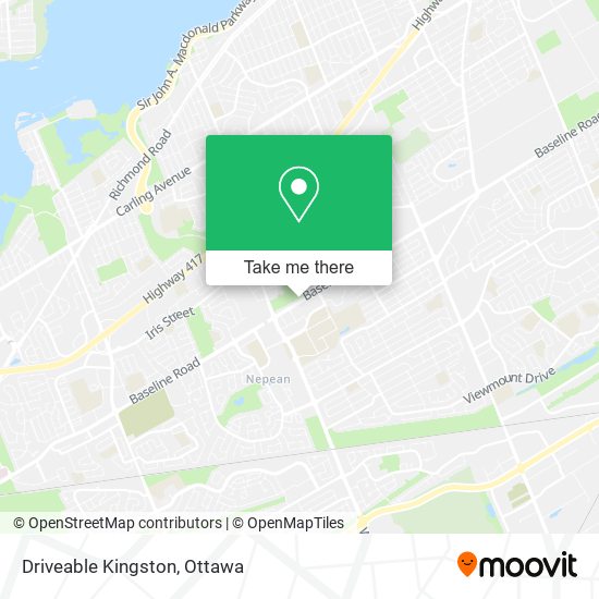 Driveable Kingston map