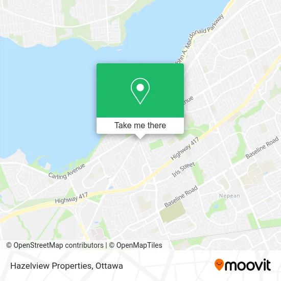 Hazelview Properties map