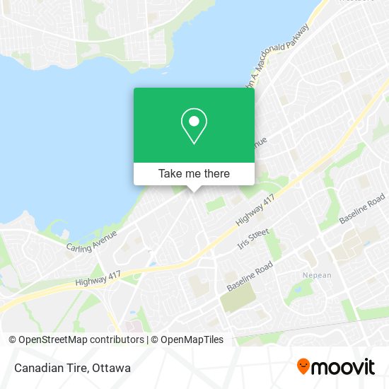 Canadian Tire map