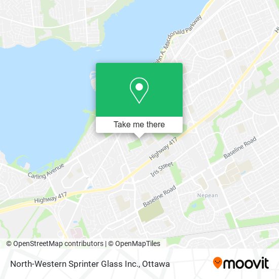 North-Western Sprinter Glass Inc. map