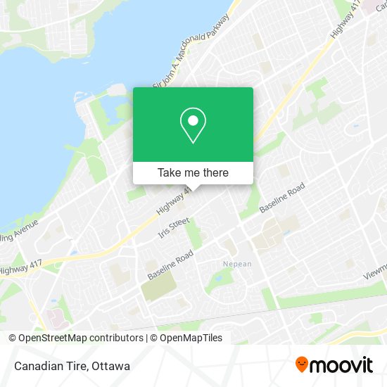 Canadian Tire map