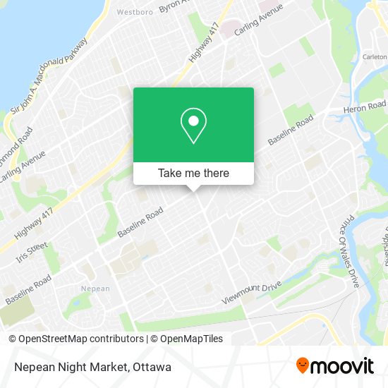 Nepean Night Market map