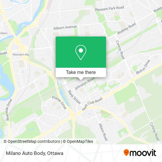 Milano Auto Body map