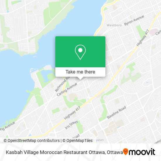 Kasbah Village Moroccan Restaurant Ottawa map