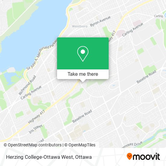 Herzing College-Ottawa West map