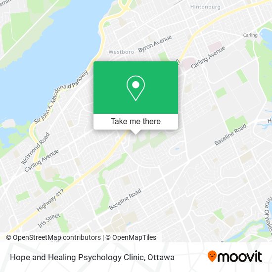 Hope and Healing Psychology Clinic map