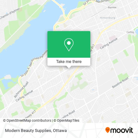 Modern Beauty Supplies map