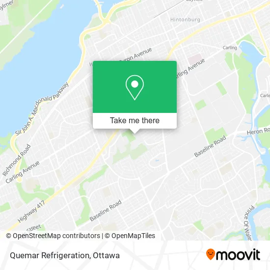 Quemar Refrigeration map
