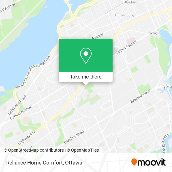 Reliance Home Comfort map
