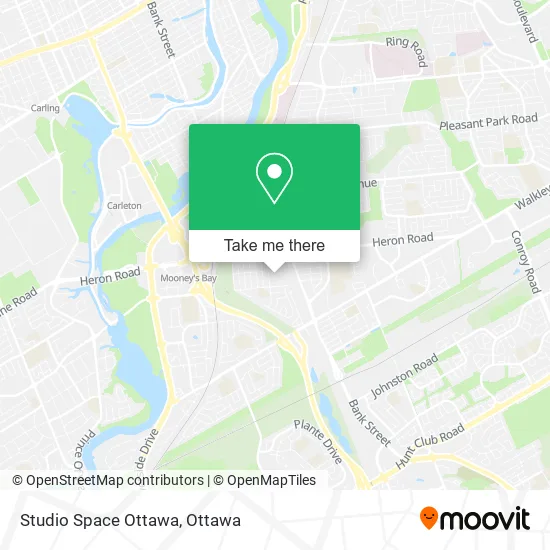 Studio Space Ottawa map