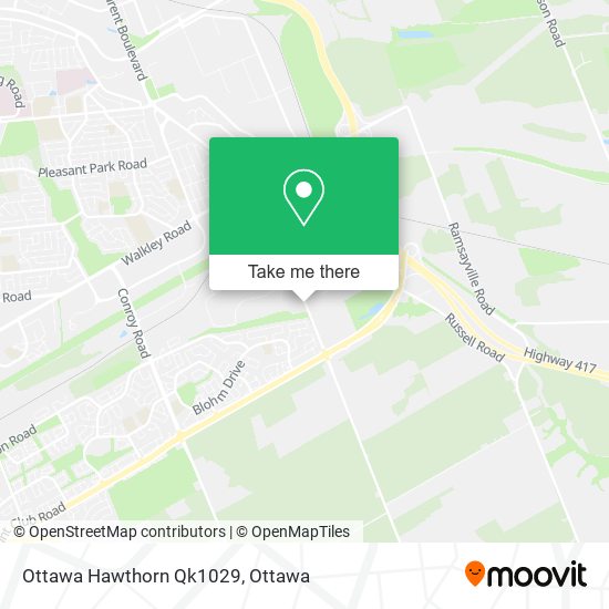 Ottawa Hawthorn Qk1029 map