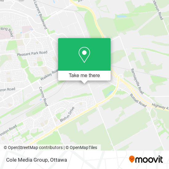 Cole Media Group map