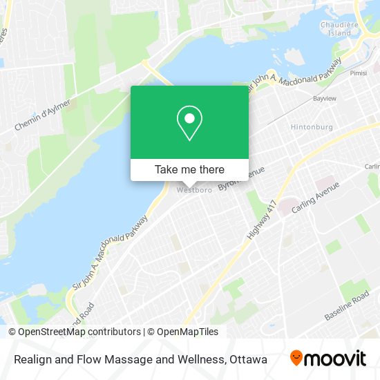 Realign and Flow Massage and Wellness map