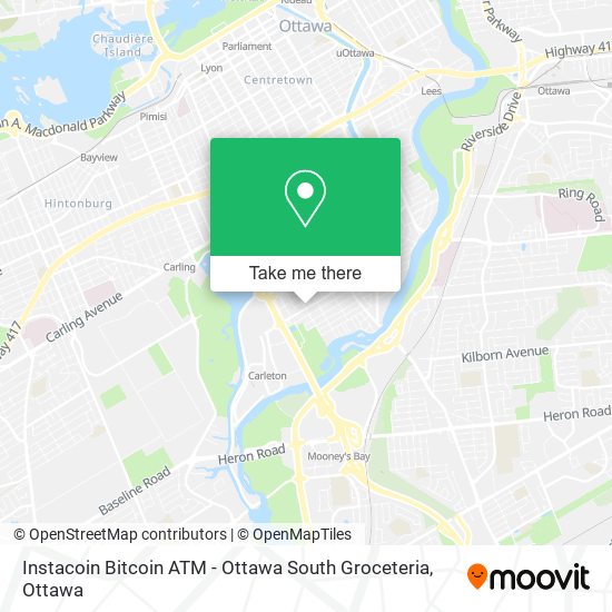 Instacoin Bitcoin ATM - Ottawa South Groceteria plan