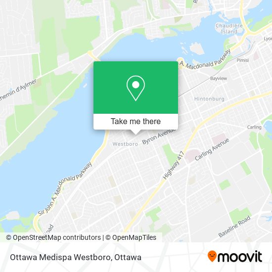 Ottawa Medispa Westboro map