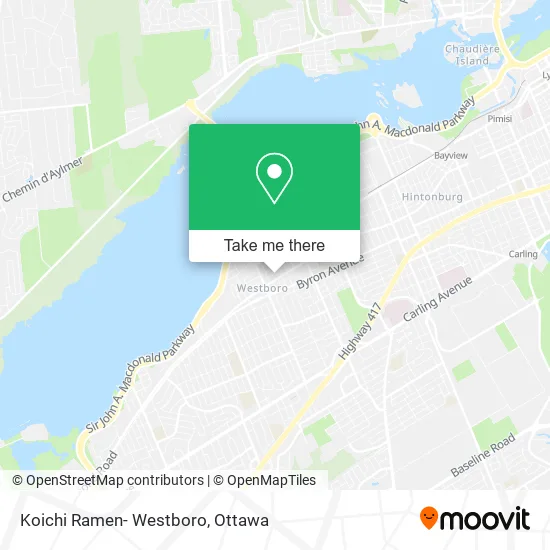 Koichi Ramen- Westboro map