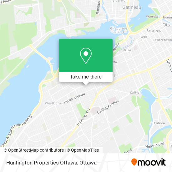 Huntington Properties Ottawa map