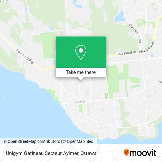 Unigym Gatineau Secteur Aylmer map