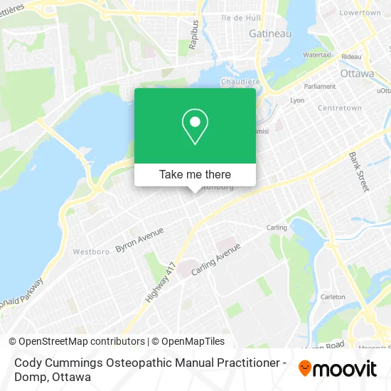 Cody Cummings Osteopathic Manual Practitioner -Domp map