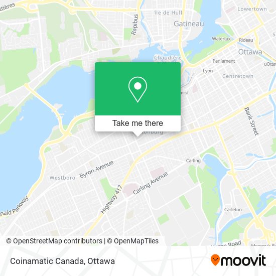 Coinamatic Canada map