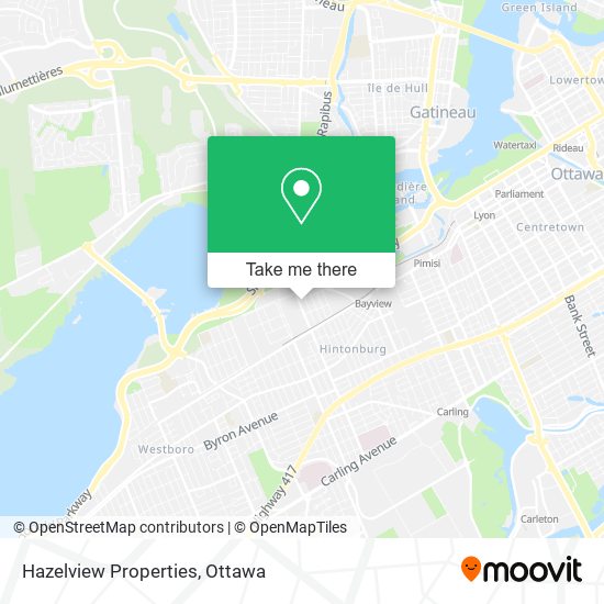 Hazelview Properties map