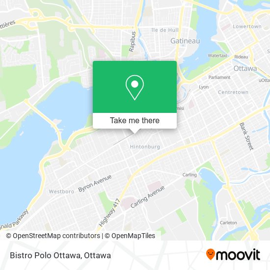 Bistro Polo Ottawa map