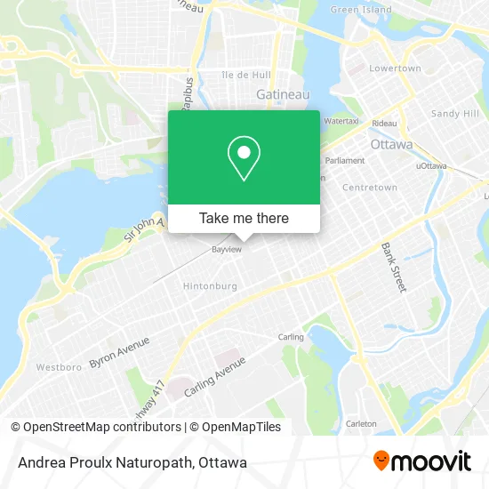 Andrea Proulx Naturopath map