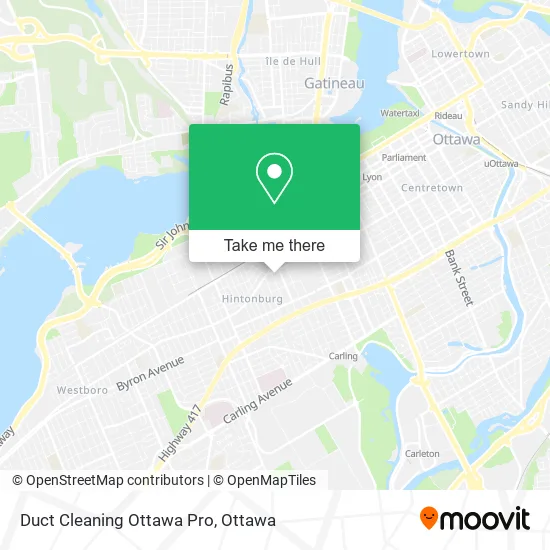 Duct Cleaning Ottawa Pro map
