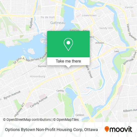 Options Bytown Non-Profit Housing Corp map