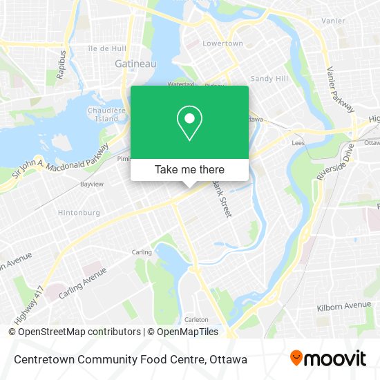 Centretown Community Food Centre map