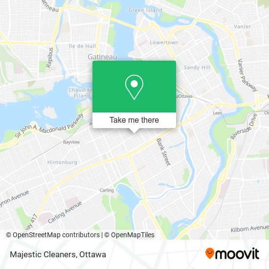 Majestic Cleaners map