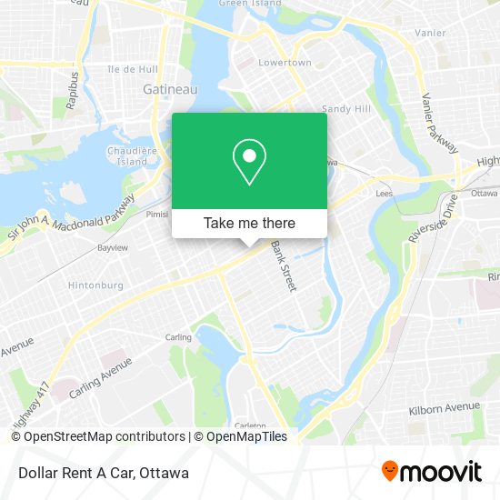 Dollar Rent A Car map