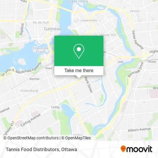 Tannis Food Distributors map