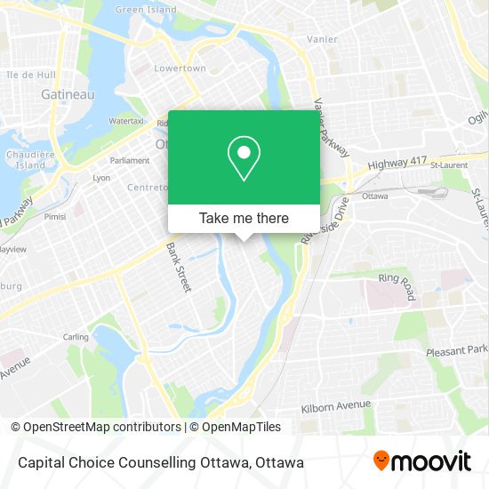 Capital Choice Counselling Ottawa map