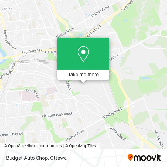 Budget Auto Shop map