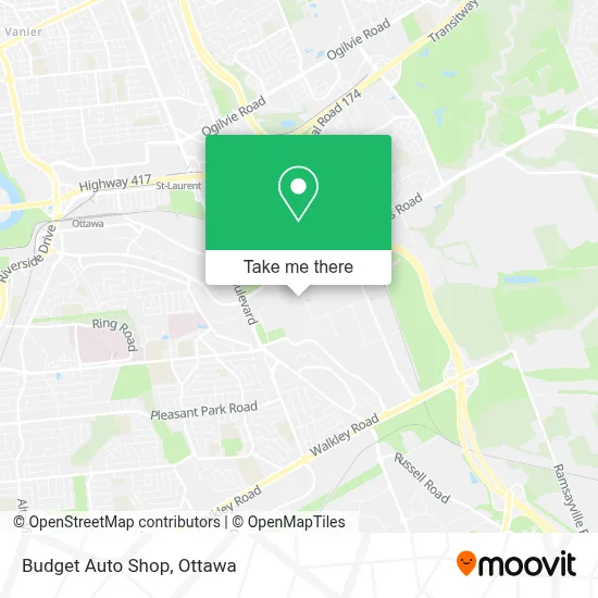 Budget Auto Shop map