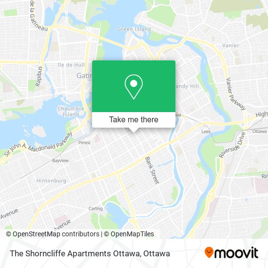 The Shorncliffe Apartments Ottawa map