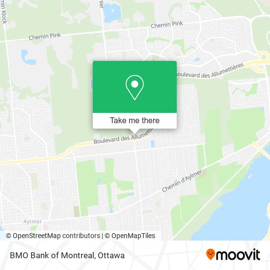 BMO Bank of Montreal map