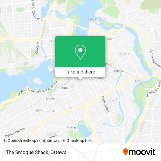 The Smoque Shack map