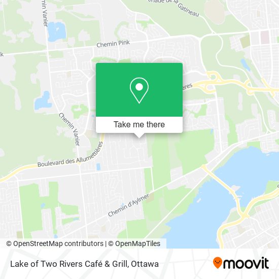 Lake of Two Rivers Café & Grill map