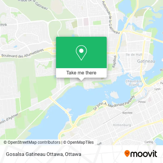 Gosalsa Gatineau Ottawa map