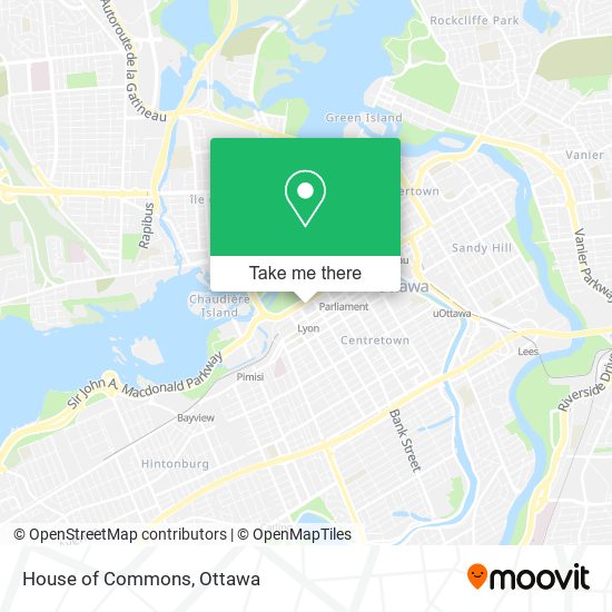 House of Commons map