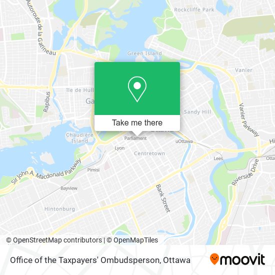 Office of the Taxpayers' Ombudsperson map