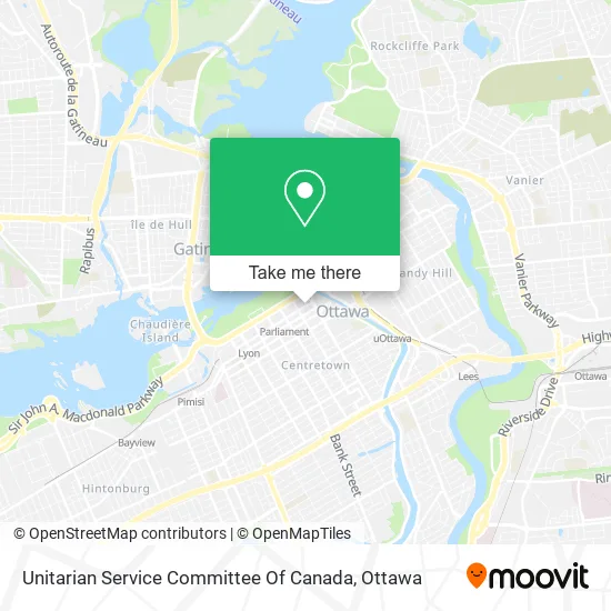 Unitarian Service Committee Of Canada map
