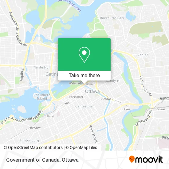 Government of Canada map