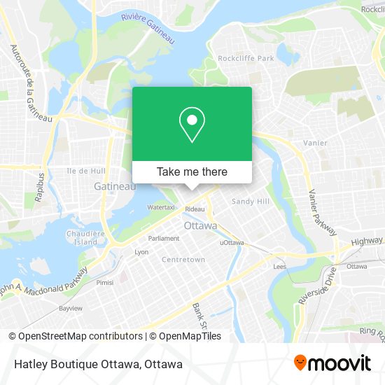 Hatley Boutique Ottawa map