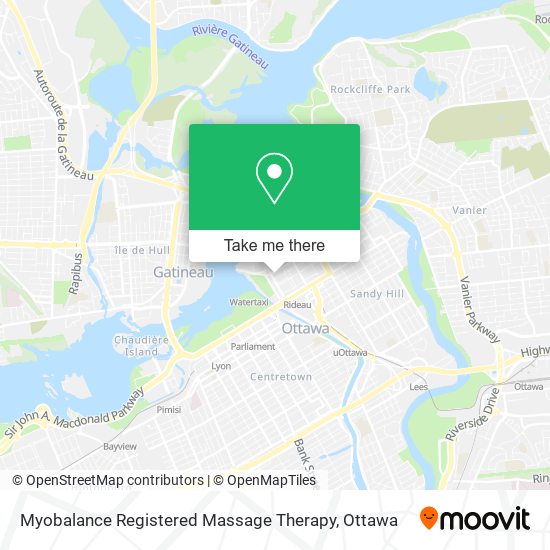 Myobalance Registered Massage Therapy map